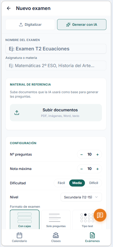 Genera exámenes con inteligencia artificial en Sepia Education